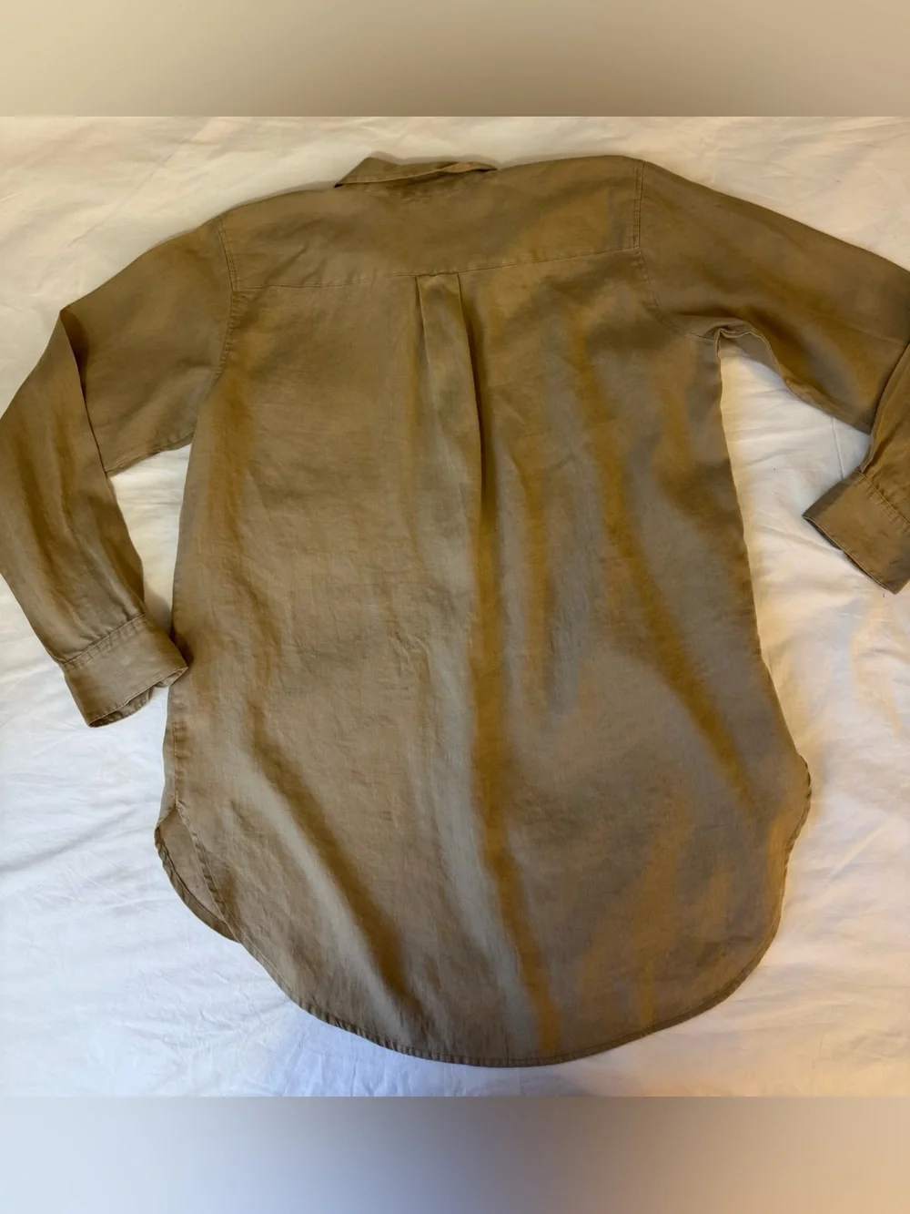 LRL Ralph Lauren Linen Tunic Top Womens Size Large Popover Lagenlook VTG - Picture 5 of 10